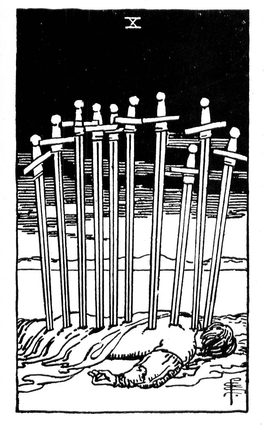 Rider Waite Deck - Ten of Swords